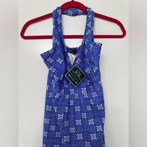 NWT! | Melly M | Blue Floral Swirl Dress - Made in USA